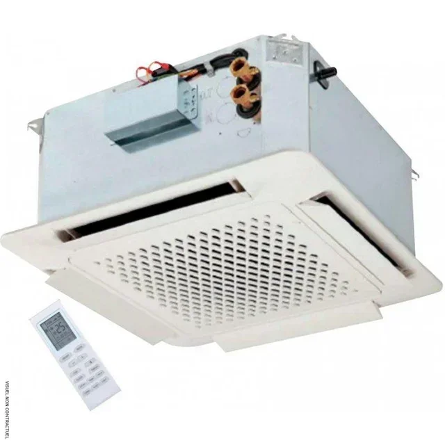 Cassette climatisation eau 8,6kW télécommande Axelair VCCIR022 plafonnier encastré
