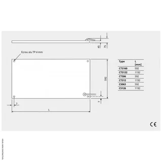 Cassette rayonnante 160W Frico CTS160-06 - Chauffage électrique plafond