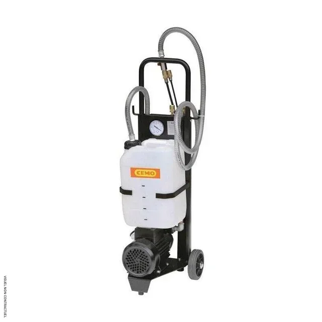 Chariot vidange huile CEMO 12L pompe 230V professionnel
