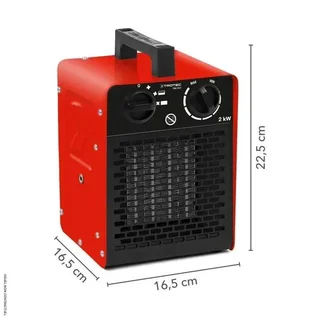 Chauffage céramique électrique 2kW TDS 10 C TROTEC - Chantier atelier serre