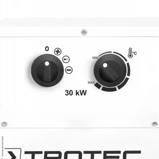 Aquecedor elétrico portátil 30kW TROTEC TDS 120 R trifásico com rodas