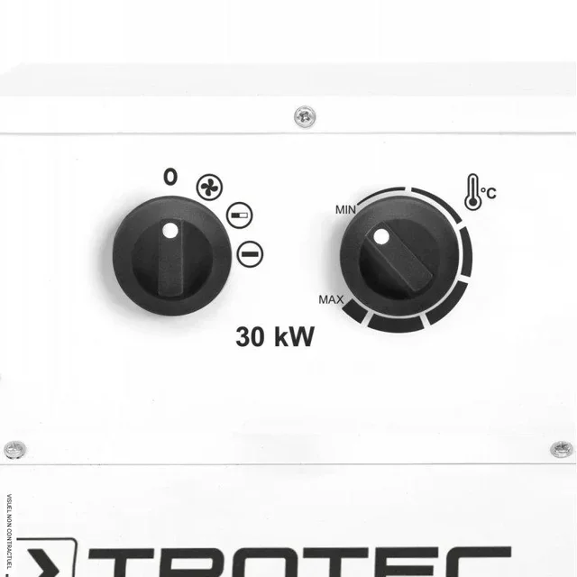 Aquecedor elétrico portátil 30kW TROTEC TDS 120 R trifásico com rodas