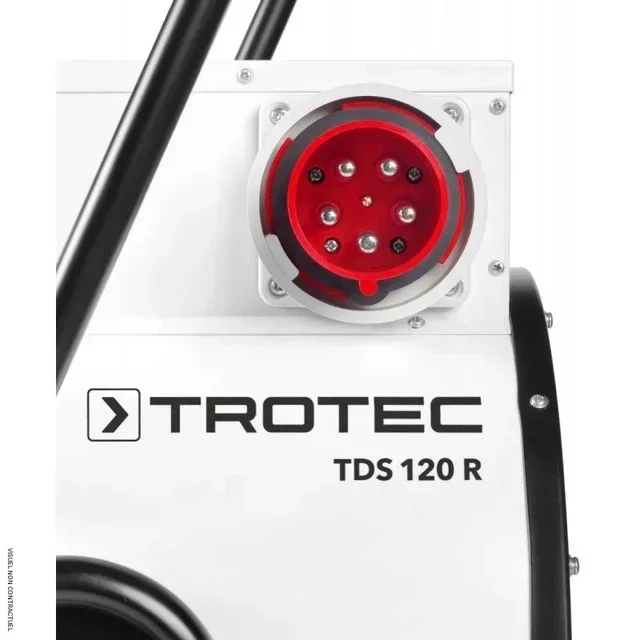 Aquecedor elétrico portátil 30kW TROTEC TDS 120 R trifásico com rodas