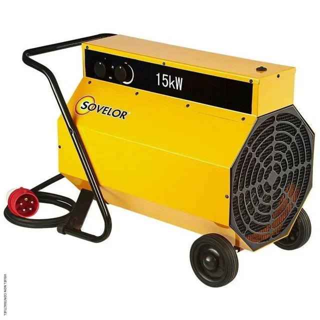 Chauffage électrique mobile C15 tri 15kW Sovelor sur roues