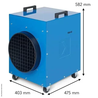 Riscaldatore Elettrico Trifase Trotec TDE 65 V2 18 kW Cantiere Professionale Riscaldamento Industriale