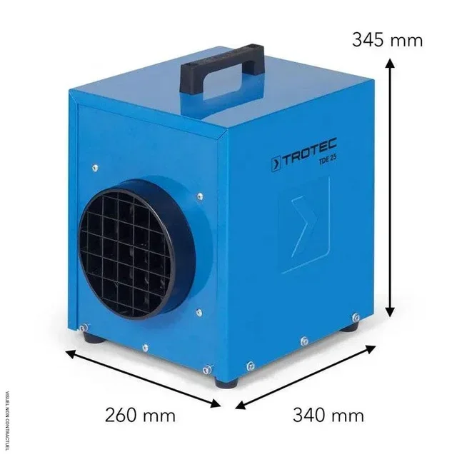 Stufa Elettrica Portatile Trotec TDE 25 V2 - 230V Professionale Cantiere