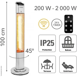 Chauffage extérieur infrarouge 2000W oscillant IRS 2050 E Trotec