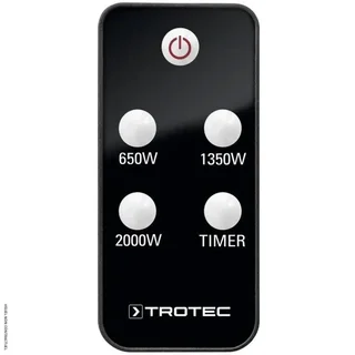 Aquecedor infravermelho exterior de pé 2000W TROTEC IRS 2000 E Low Glare IP34 controle remoto