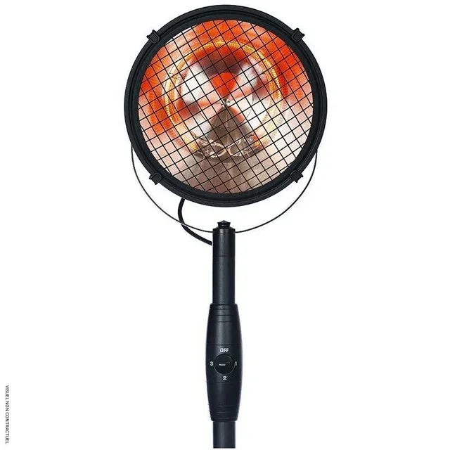 Chauffage extérieur infrarouge RETRO 2500W dôme pivotant VELTRON