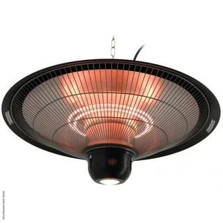 Chauffage extérieur suspendu UFO 2100W LED noir VELTRON - Terrasse et jardin