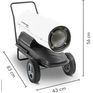 Chauffage fioul IDE 30 D - Canon air chaud Trotec 30kW professionnel sur roulettes