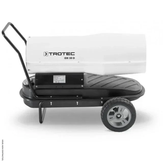 Chauffage fioul IDE 30 D - Canon air chaud Trotec 30kW professionnel sur roulettes