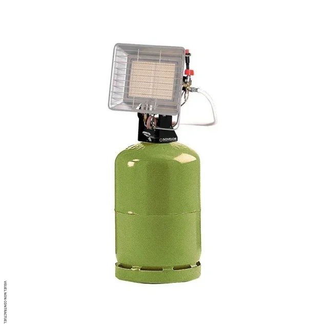 Chauffage gaz radiant SOLOR 4200 CA/P 4,2kW Sovelor - Chauffage mobile industriel au propane/butane sans électricité, allumage piézo, autonomie 60h