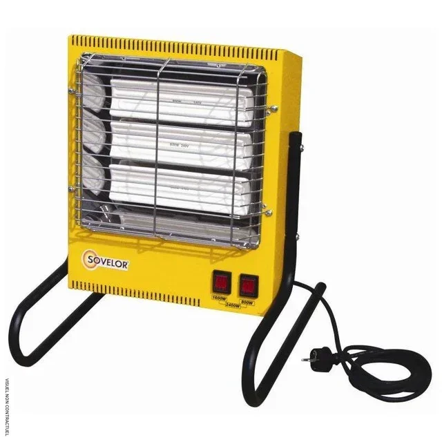 Chauffage infrarouge céramique 2400W TS3-J Sovelor - Radiant mobile silencieux 3 puissances