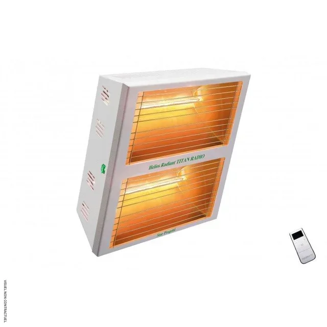 Elektrische Infrarotheizung 4000W TITAN RADIO Fernbedienung - STAR PROGETTI