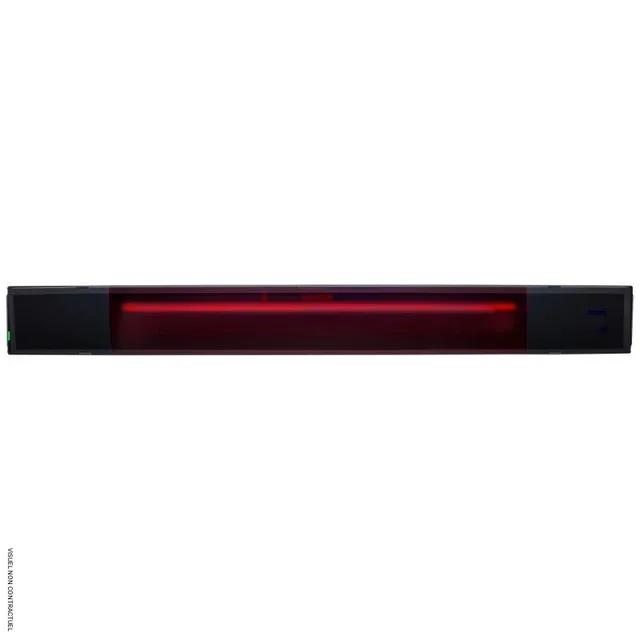 Chauffage infrarouge extérieur HELIOSA Black Evo 2500W télécommande radio IPX5 25m²