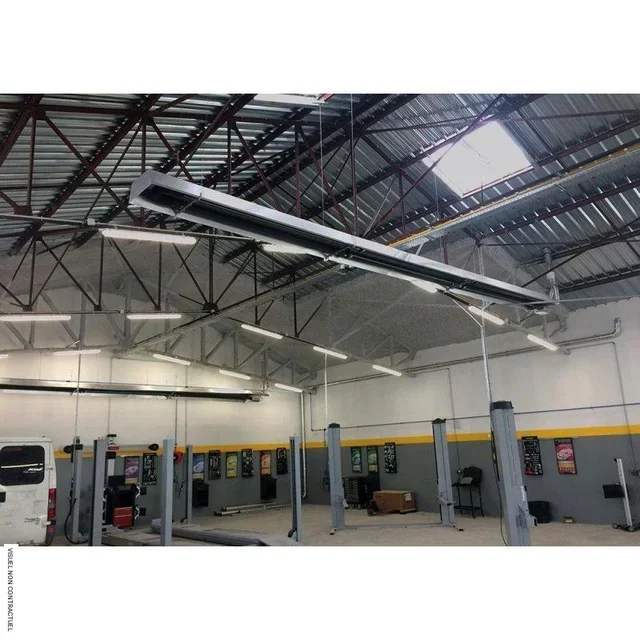 Chauffage infrarouge gaz RBT 10 S - tube radiant industriel suspendu