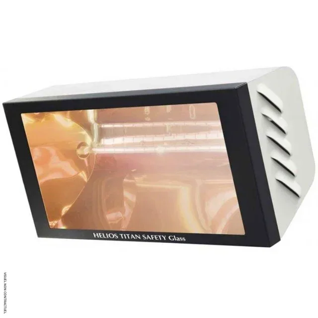 Helios IRK Safety Glass 2000W Infrarotheizung Star Progetti Wandmontage Mobiler Betrieb