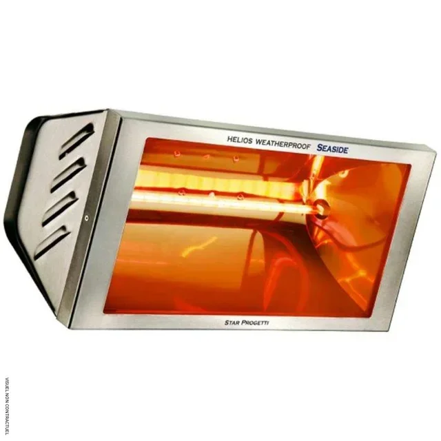 Calefactor infrarrojo Helios IRK Seaside 2000W acero inoxidable - terraza marina