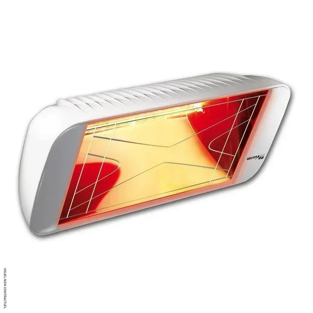 HELIOSA 66 Infrarot Heizstrahler 2000W IPX5 Weiß - Terrassenheizung Innen Außen