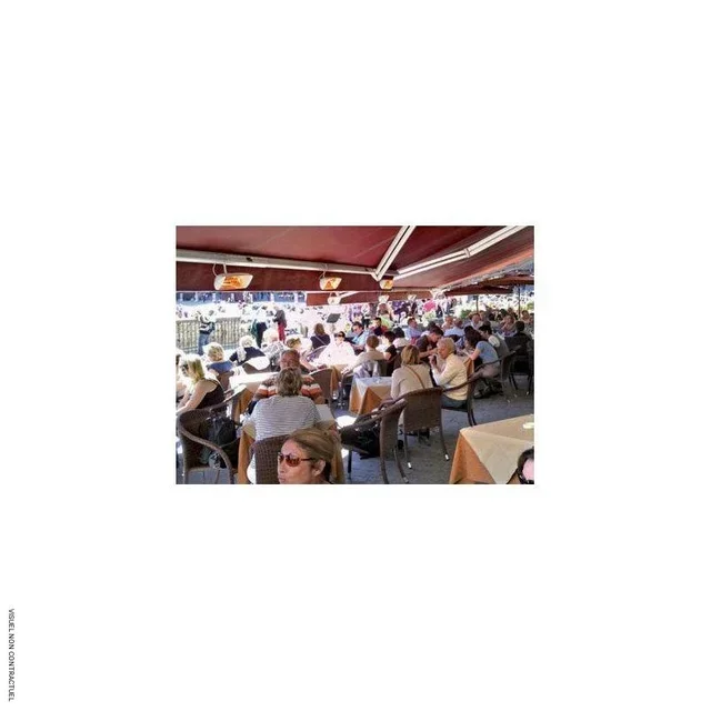 Stufa Infrarossi HELIOSA 66 2000W IPX5 Bianco - Riscaldamento Terrazza Interno Esterno