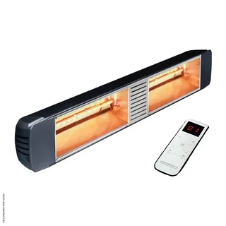 HELIOSA 88 Infrared Heater 3000W Black Outdoor Remote Control