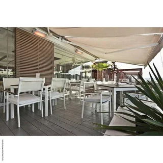 Estufa infrarroja HELIOSA 9.1 cristal Whitescreen 20-25m² terraza restaurante calefacción exterior