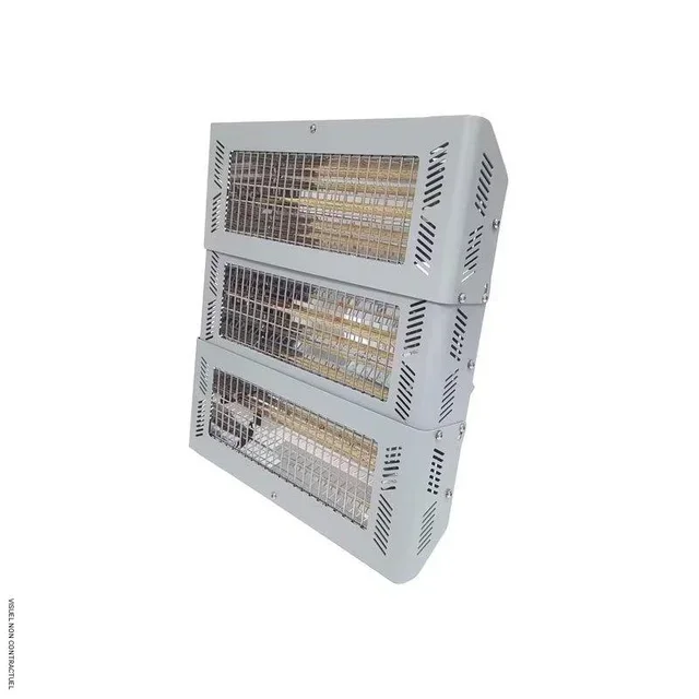 Chauffage infrarouge industriel FRICO IRCFC 45G20 45kW gris - émetteur halogène Helen pour entrepôt et hangar