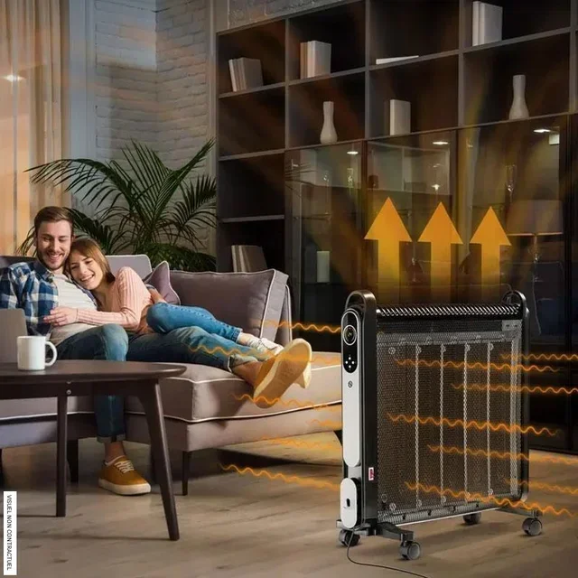 Chauffage infrarouge mobile 2000W TCH 2050 E Trotec - Radiateur électrique silencieux minuterie 24h thermostat