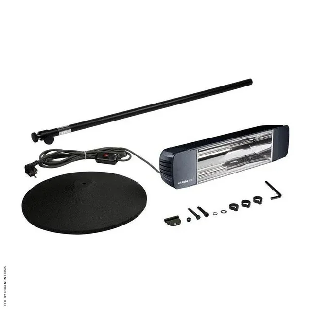 VARMA 306 Aquecedor Infravermelho Portátil 2000W IPX5 Preto - Star Progetti