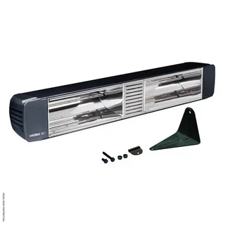 Aquecedor infravermelho de parede preto VARMA 305 1500W - Star Progetti