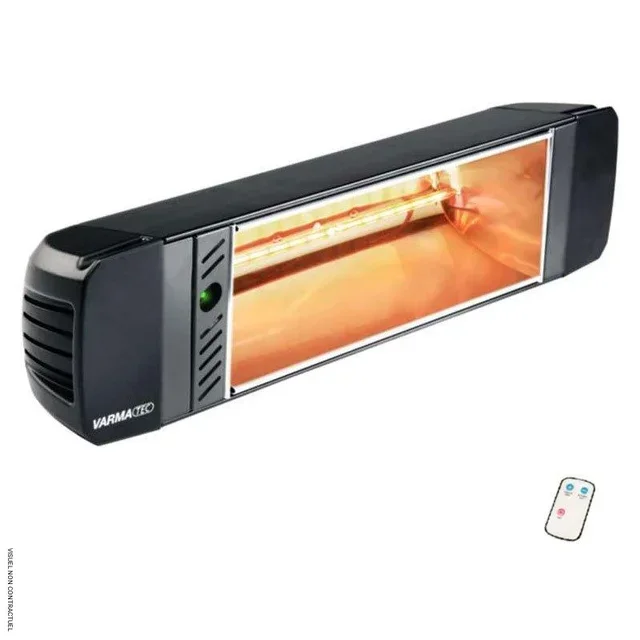 Aquecedor Infravermelho de Parede VARMA 304 Preto 2000W com Controle Remoto Star Progetti