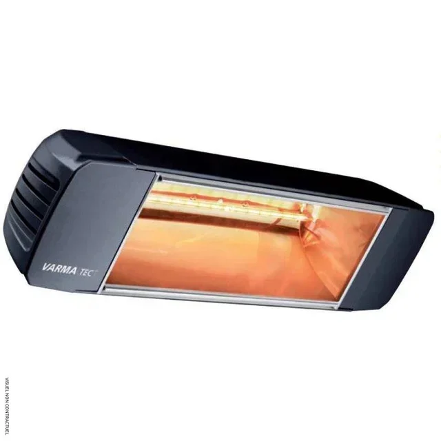 Chauffage infrarouge mural VARMA 304 noir Star Progetti - Radiant extérieur IPX5