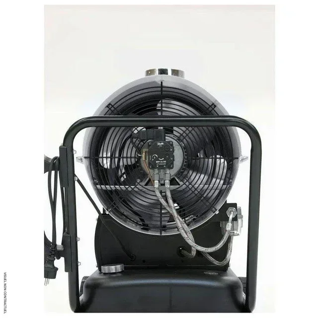 Chauffage mobile fioul IDE 50 Trotec sur chariot - air chaud indirect