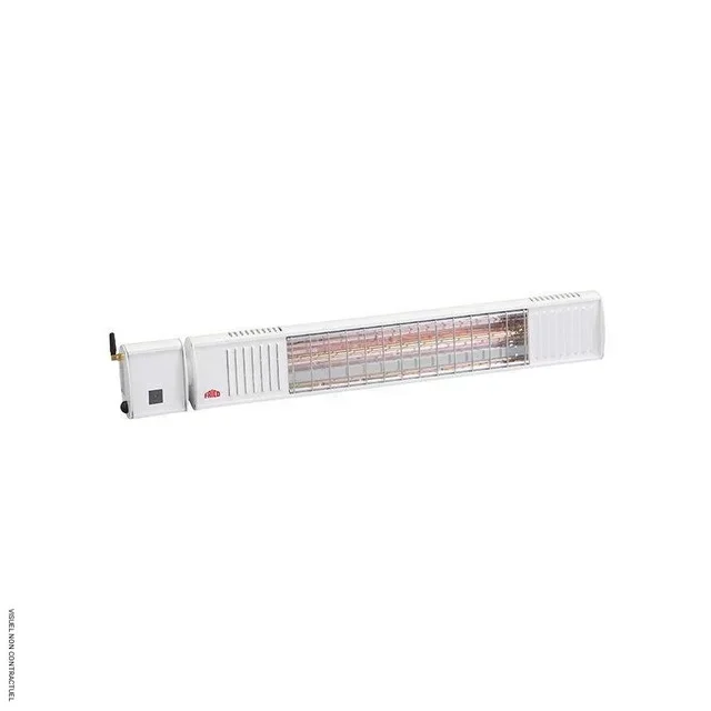 Calefactor radiante exterior conectado 2000W blanco IP67 Frico IHS20W67 terraza