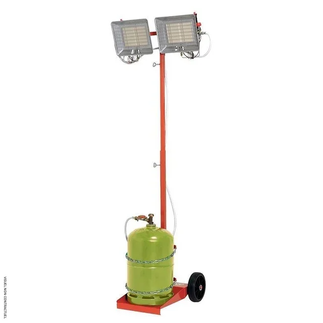 Chauffage radiant gaz mobile Sovelor SOLOR 8500 MCA 9,2 kW professionnel