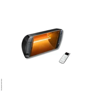 2000W Infrarot-Heizstrahler HELIOSA HD Schwarz Schwenkbar Fernbedienung Terrasse