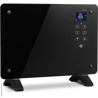 Aquecedor de ventoinha TROTEC TFC 220 E 2200W design vidro preto