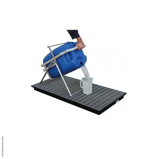 Cavalletto acciaio inox CEMO per fusto 60L con manico ergonomico