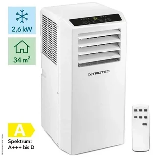 Ar Condicionado Portátil Trotec PAC 2610 S 2,6kW 34m² 3-em-1 Refrigeração Ventilação Desumidificação