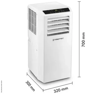 Ar Condicionado Portátil Trotec PAC 2610 S 2,6kW 34m² 3-em-1 Refrigeração Ventilação Desumidificação