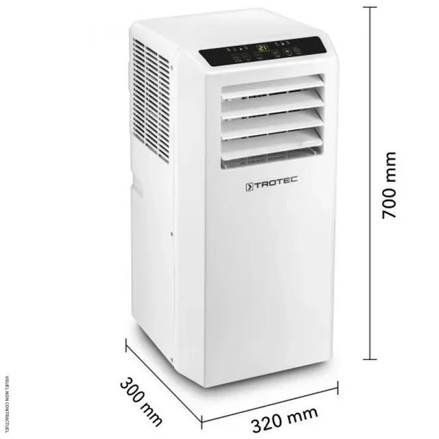 Climatiseur mobile Trotec PAC 2610 S 2,6kW 34m² 3-en-1 refroidissement ventilation déshumidification
