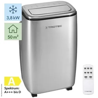 Portable Air Conditioner TROTEC PAC 3810 S 3.8kW Silver Gray 50m²