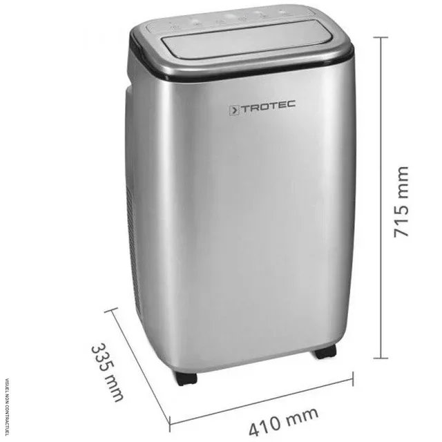 Climatiseur mobile TROTEC PAC 3810 S 3,8kW gris argent 50m²
