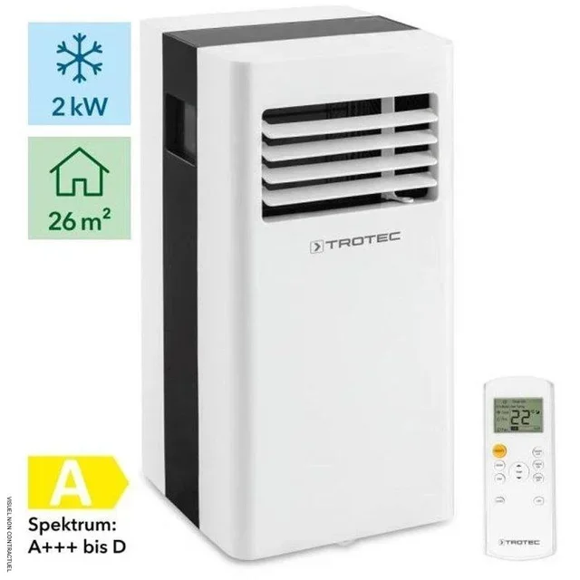Climatiseur mobile Trotec PAC 2100 X 7000 BTU 26 m² 3 en 1