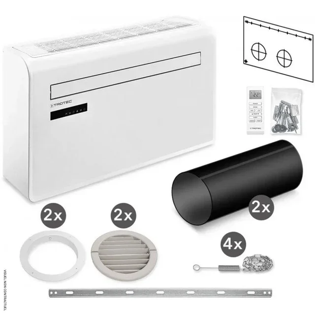 Climatiseur réversible PAC-W 2650 SH TROTEC sans unité extérieure - 4 en 1