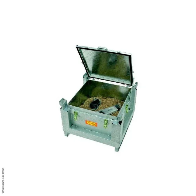 Coffre ADR acier 120L stockage batteries lithium CEMO sécurisé