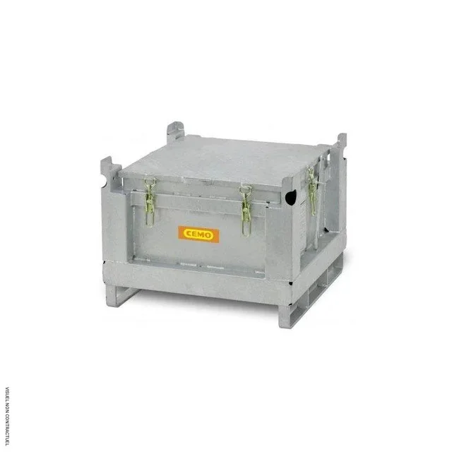 Coffre ADR acier 120L stockage batteries lithium CEMO sécurisé