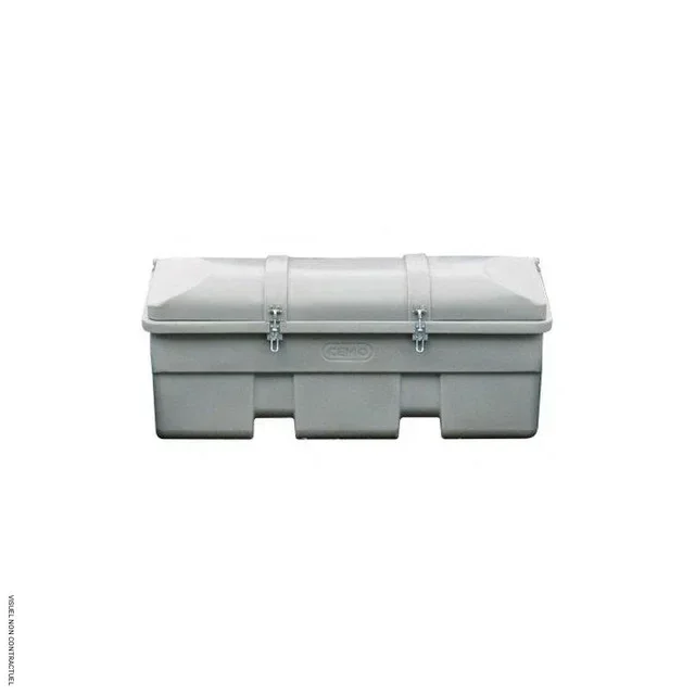 Coffre de chantier CEMO 750L polyéthylène gris véhicule utilitaire