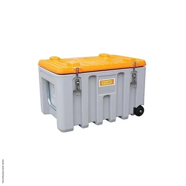 Coffre chantier mobile 150L CEMO Trolley étanche cadenassable